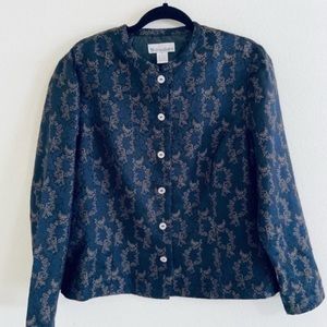 Dressbarn Navy & Gold Dress Suit